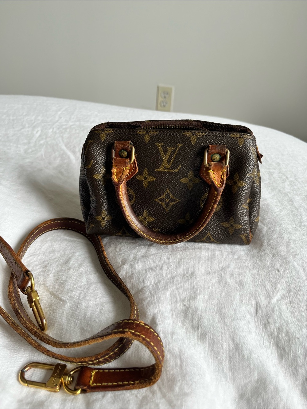 Louis Vuitton Brown Monogram Nano Speedy Bag